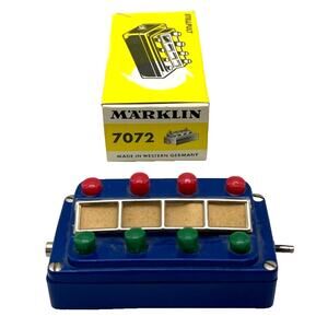 Vintage Märklin 7072 Control Plate / Box Stellpult in Original Box